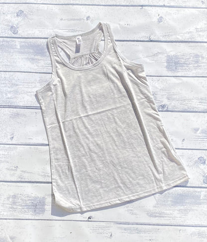 Polyester Flowy Tank - Grey
