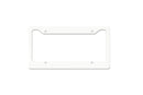 White  License Plate FRAME