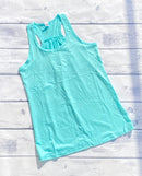 Polyester Flowy Tank - Light Blue