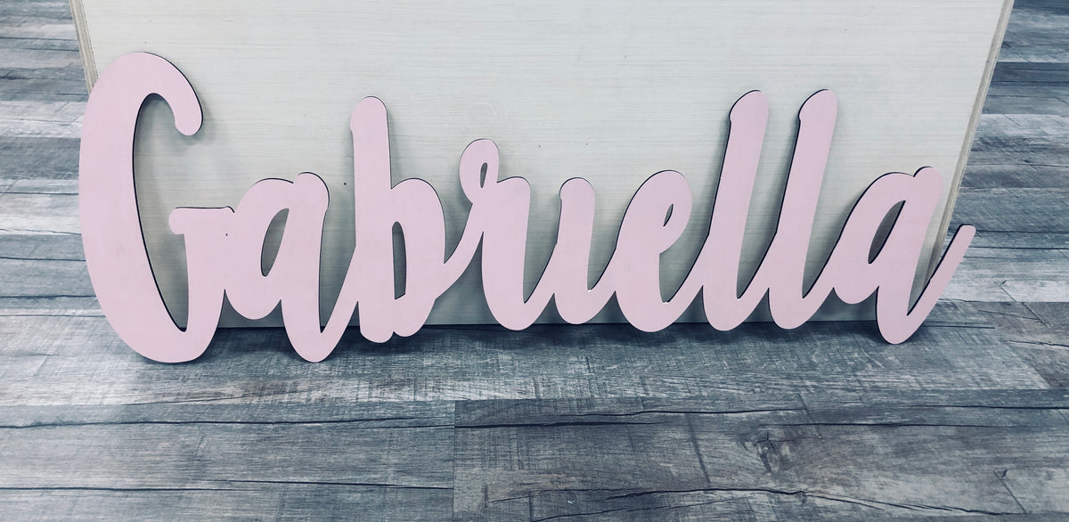 Custom name cut out