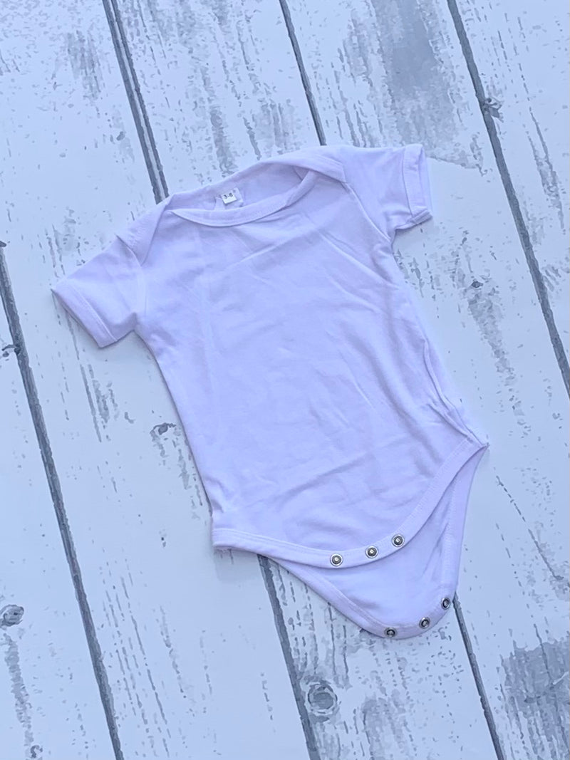 Polyester Infant Bodysuit - White