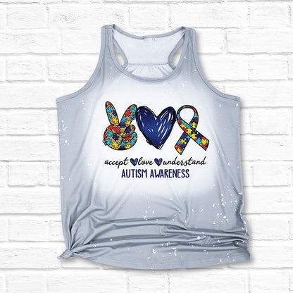 Polyester Bleach Tank Top - Grey