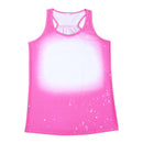 Polyester Bleach Tank Top - Rose Pink
