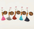 Beaded Tassel Keychain