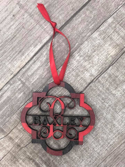 Quatrefoil Ornament - Last Name