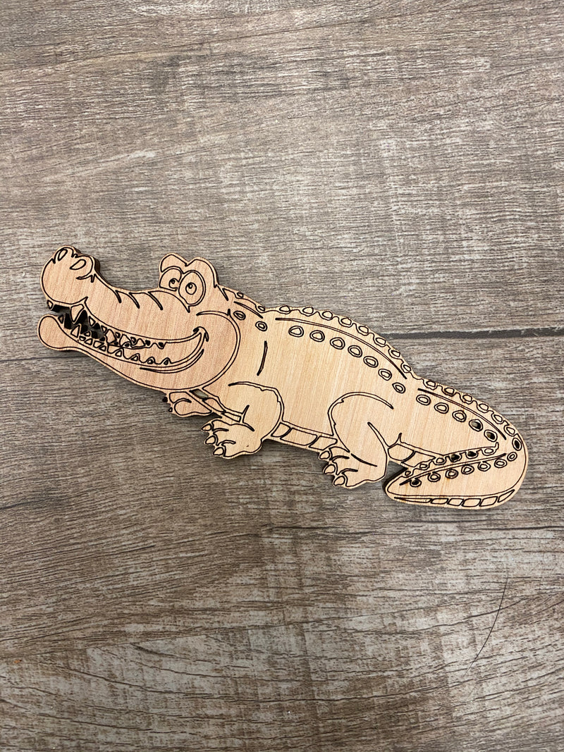 Wood Shape- Alligator