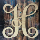 Wood Door Hanger - Single letter