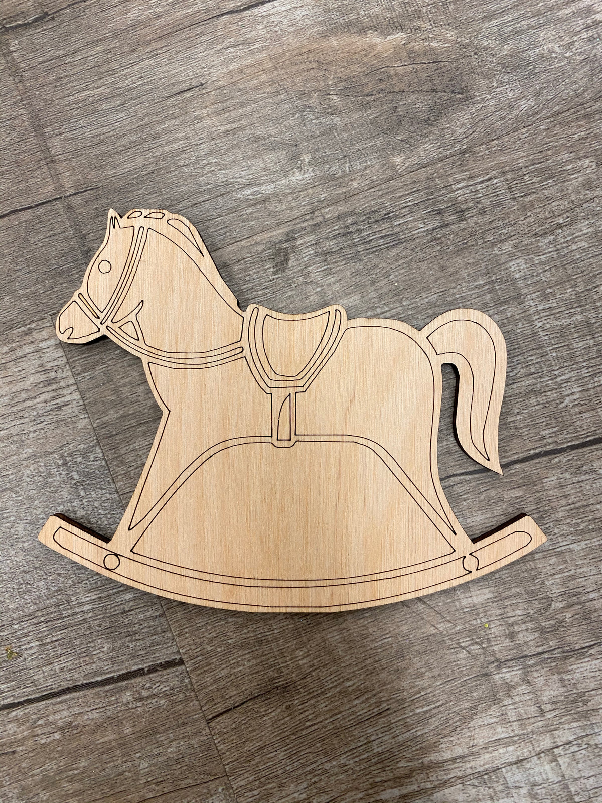 Wood Shape- Rocking Horse