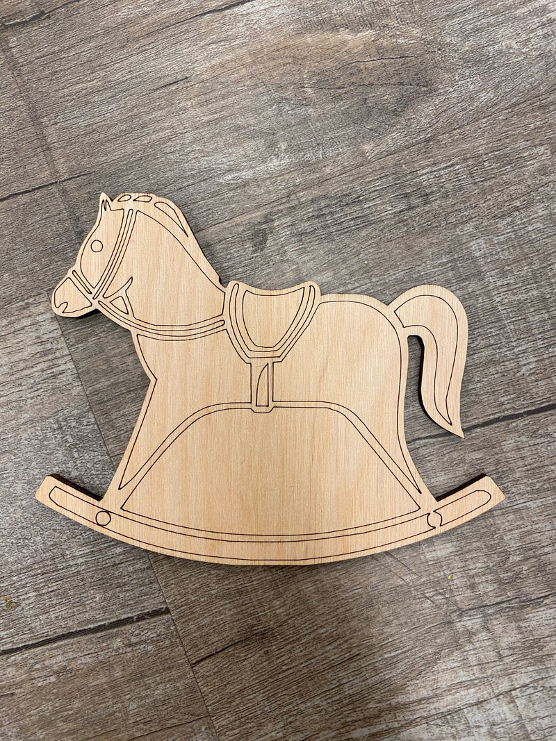 Wood Shape- Rocking Horse