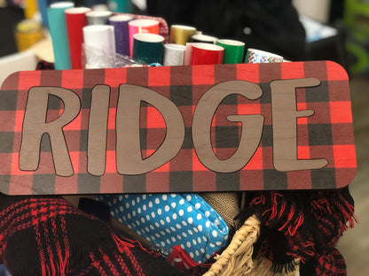 Puzzle Name Boards- Pattern - Decor