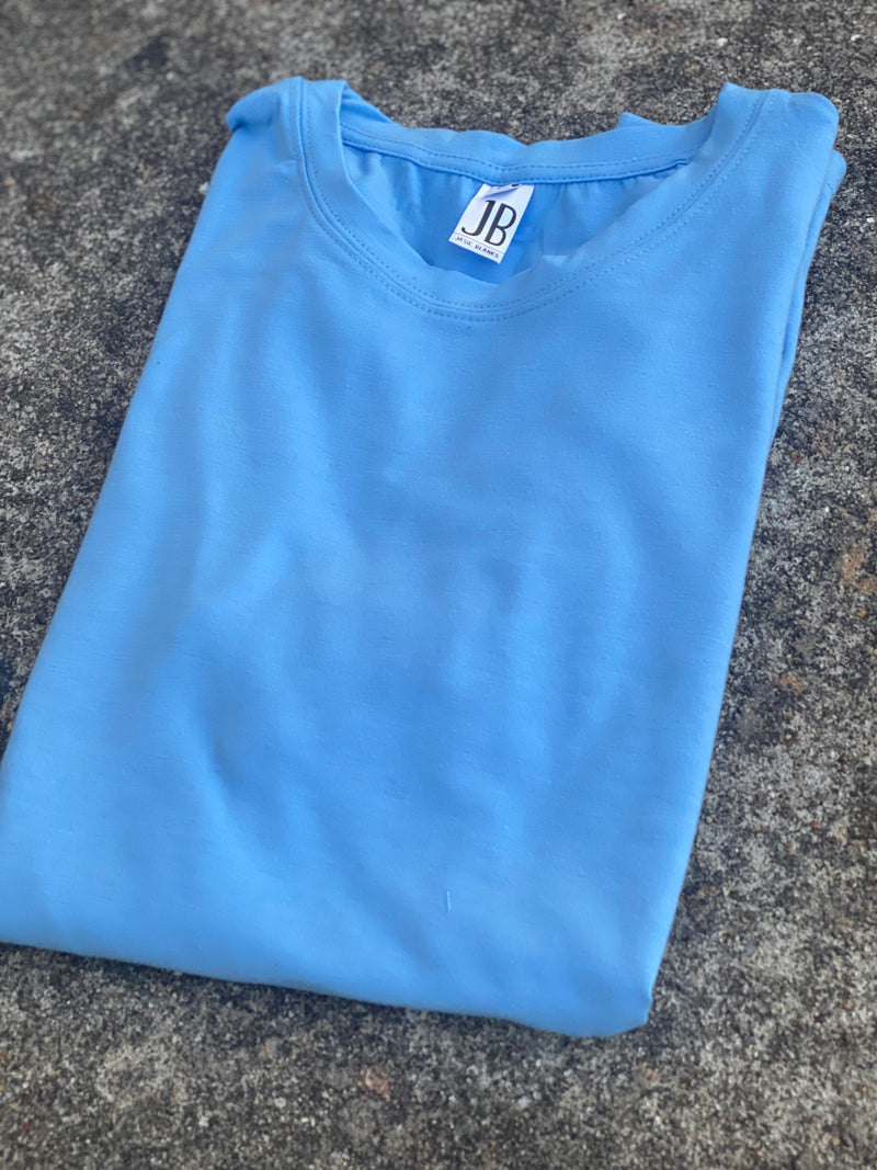 Polyester T-Shirt - Carolina Blue