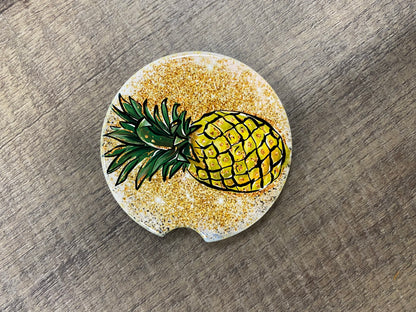 Sublimation Blank Car Coaster - 2.56" - Round w/Divot