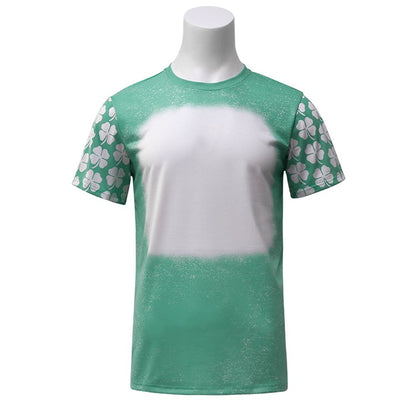 Polyester Bleach T-Shirt - Irish Clover