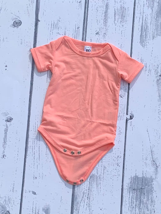 Polyester Infant Bodysuit - Coral