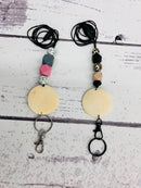 Leopard Beaded Lanyard