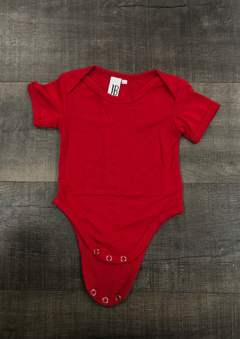 Polyester Infant Bodysuit - Red