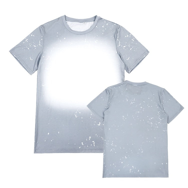 Polyester Bleach T-Shirt - Grey
