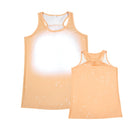 Polyester Bleach Tank Top - Peach
