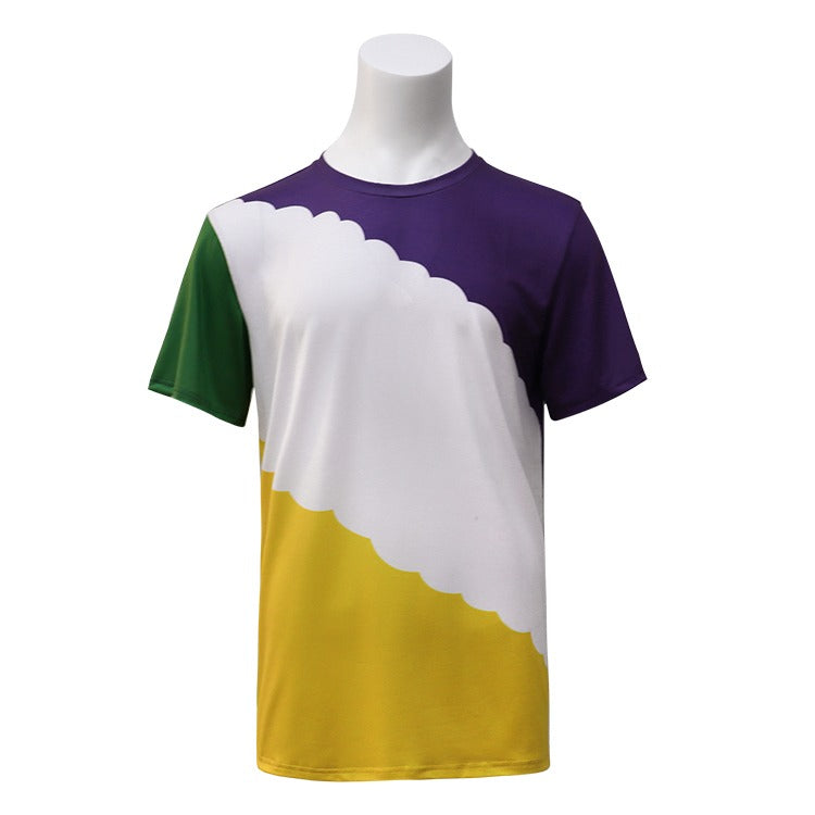 Polyester Bleach T-Shirt - Mardi Gras