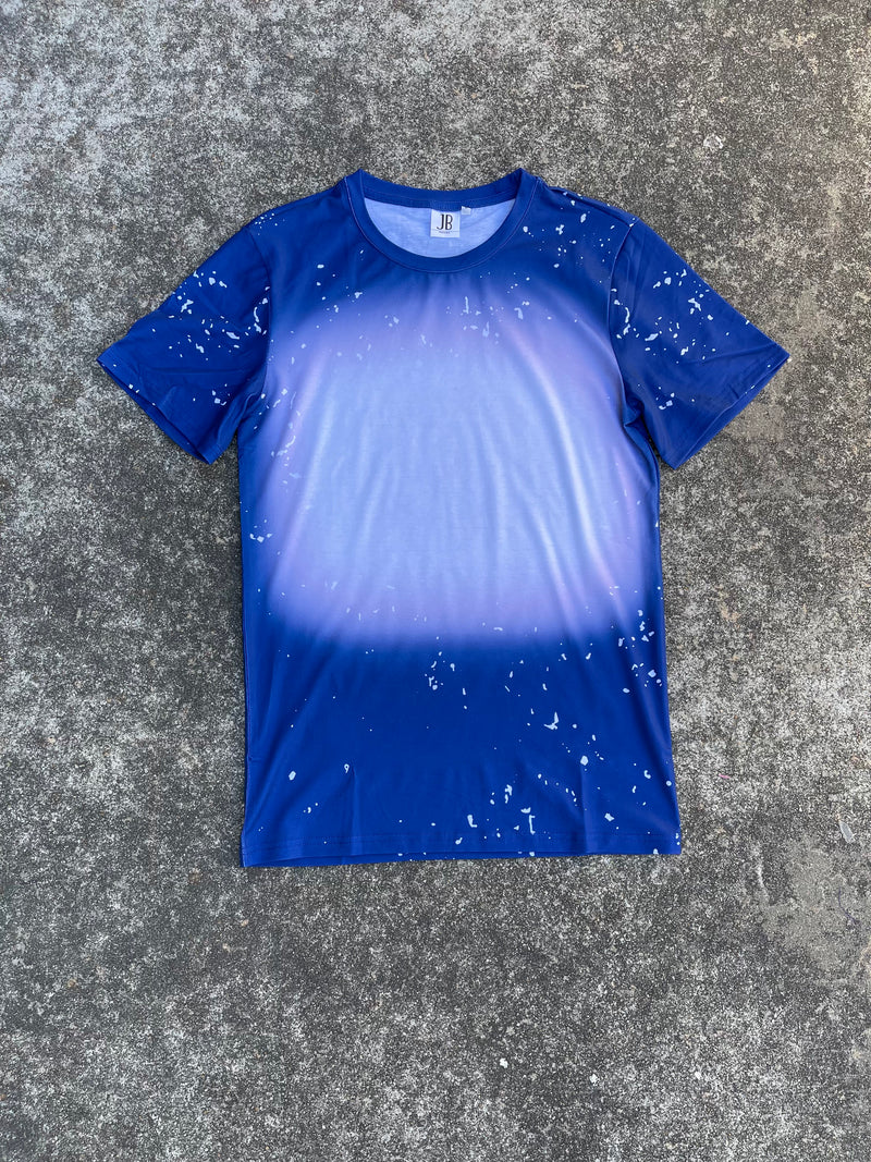 Polyester Bleach T-Shirt - Navy