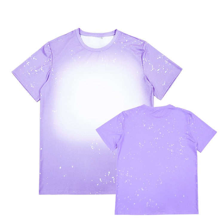 Polyester Bleach T-Shirt - Lavender