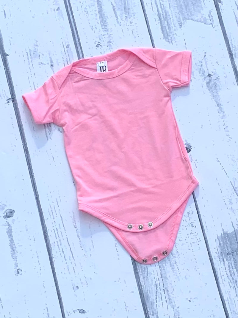 Polyester Infant Bodysuit - Pink