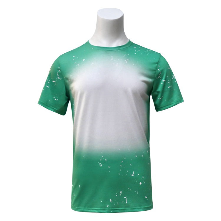Polyester Bleach T-Shirt - Irish Green