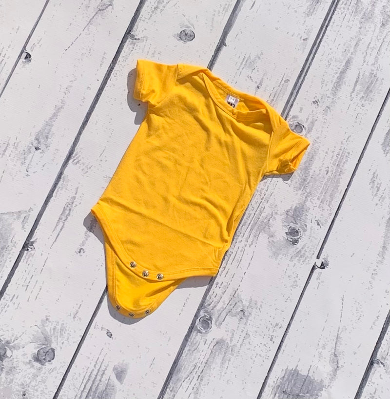 Polyester Infant Bodysuit - Yellow