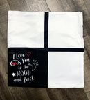 4 Panel Sublimation Moon pillowcase