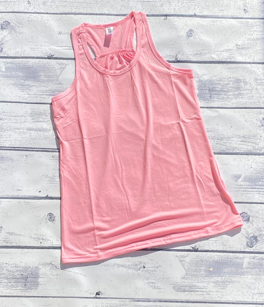 Polyester Flowy Tank - Pink