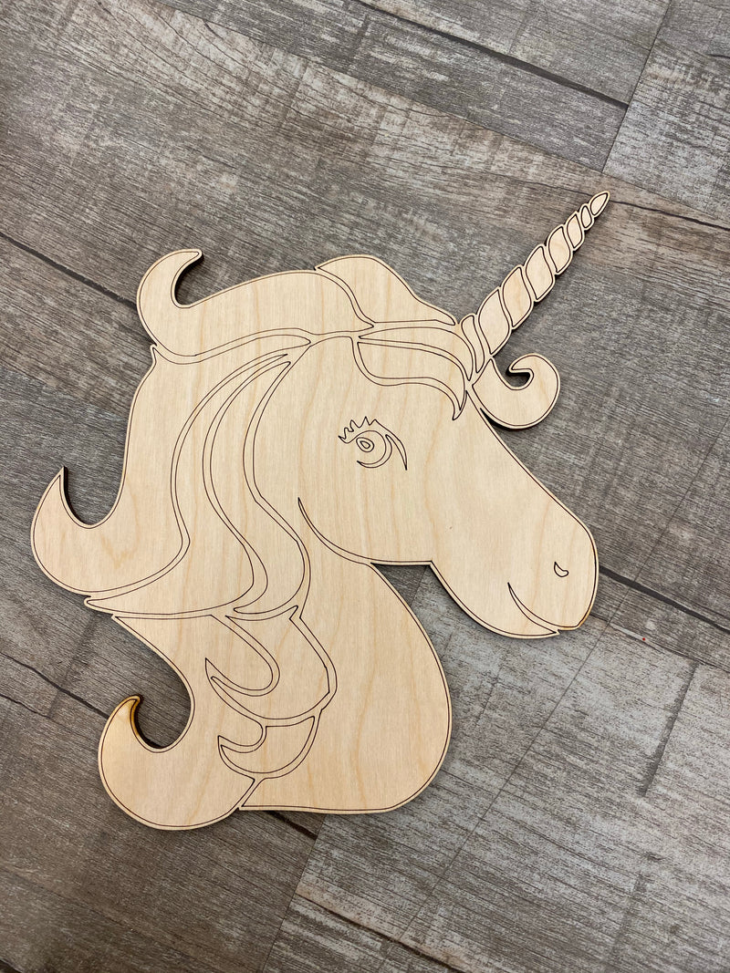 Wood Shape- Unicorn