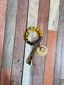 Sunflower Tassel Silicone Bracelet