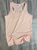 Polyester Flowy Tank - Blush