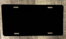 Black  License Plate