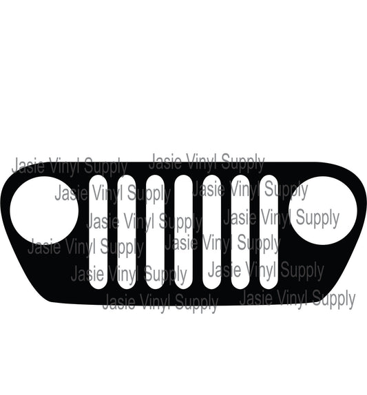 Acrylic-Jeep Grill Keychain