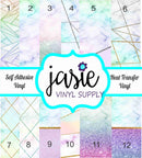 Marble & Rainbow Glitter Printed Vinyl