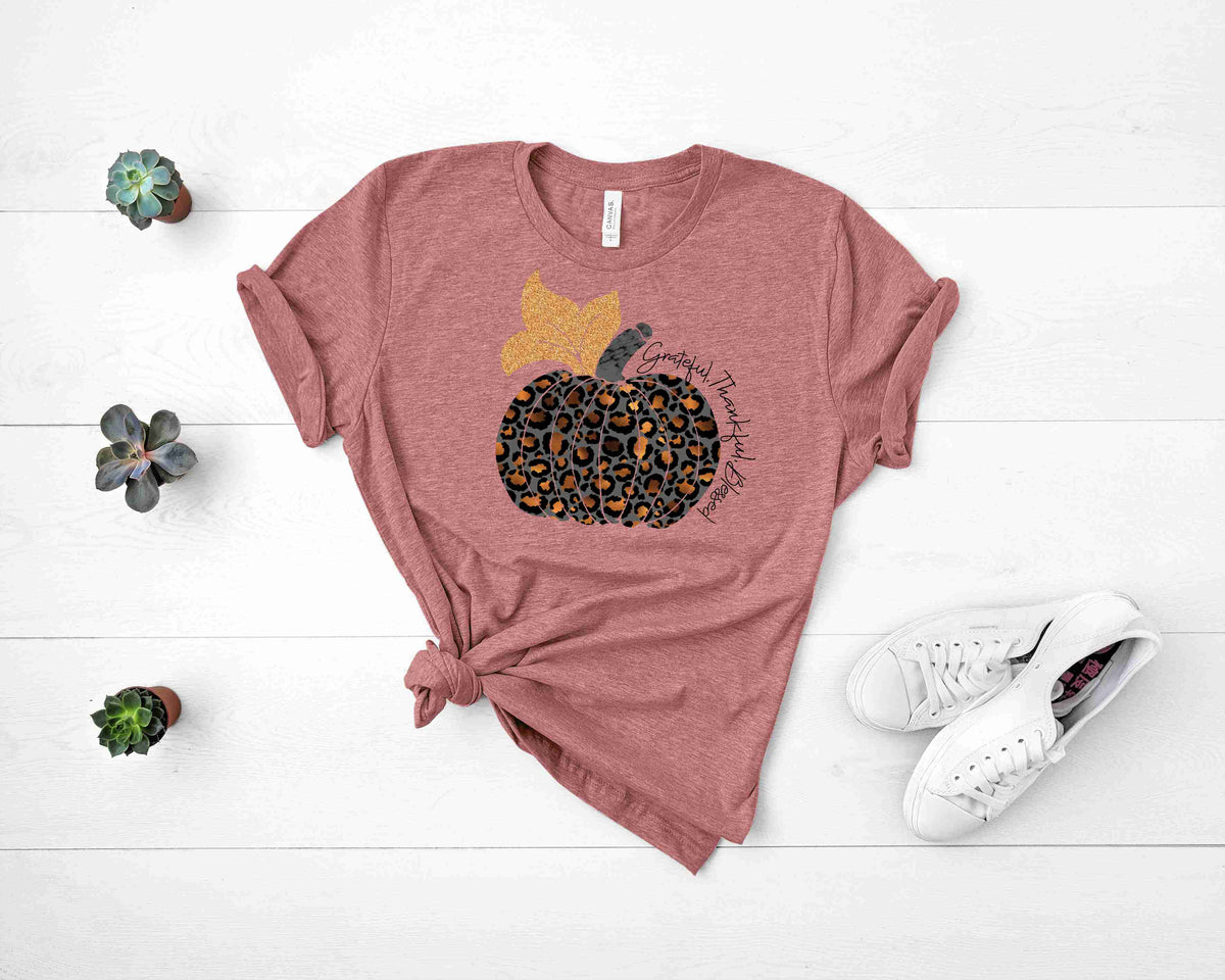 Thankful Grateful Blessed Pumpkin- Transfer