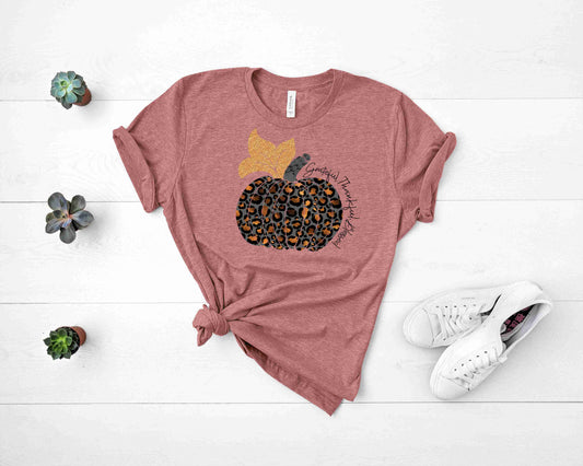 Thankful Grateful Blessed Pumpkin- Transfer