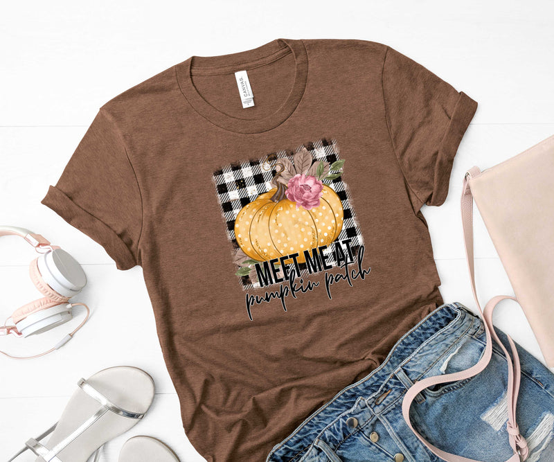 Graphic T-Shirt - Meet me at the Pumpkin Patch Plaid