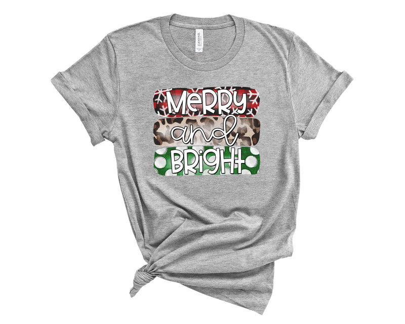 merry and bright Patterns - Graphic Tee
