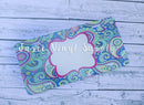 License Plate- Paisley Pattern