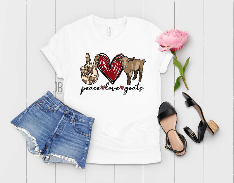 peace love goats - Graphic Tee