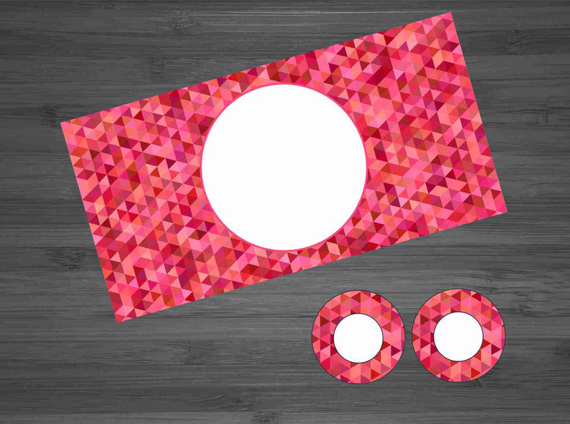 Pink Mosaic Print Car Kit