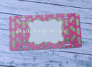 License plate-  Pink Pineapples