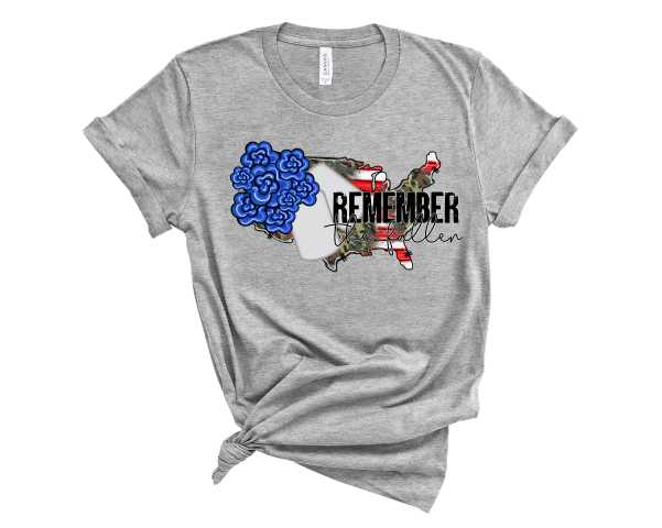 Remember The Fallen Flowers - Graphic Tee