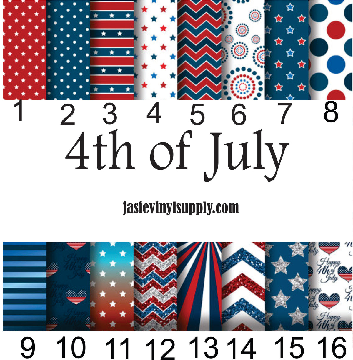 4th of July Printed Vinyl