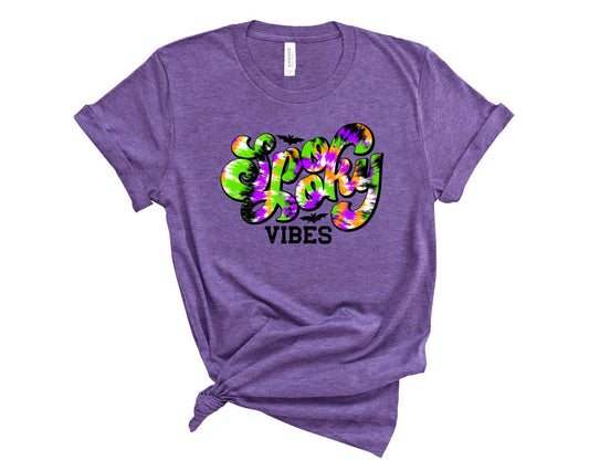 spooky vibes vintage tie dye - Transfer