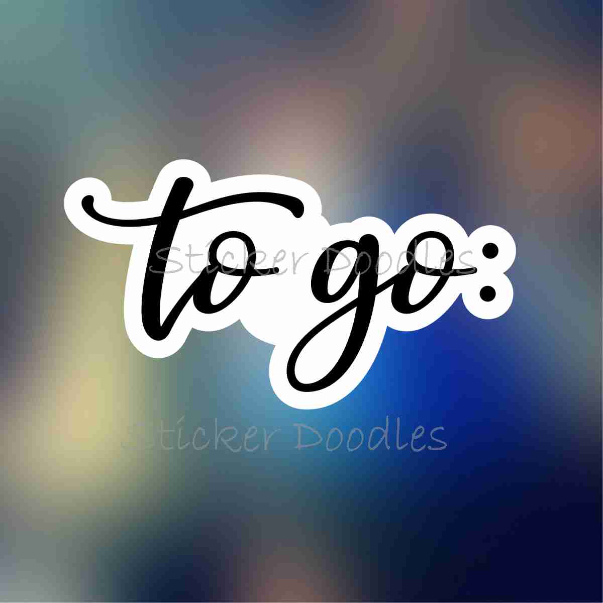 To Go - Sticker