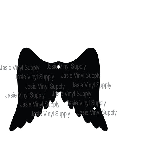 Acrylic - Angel Wings Keychain