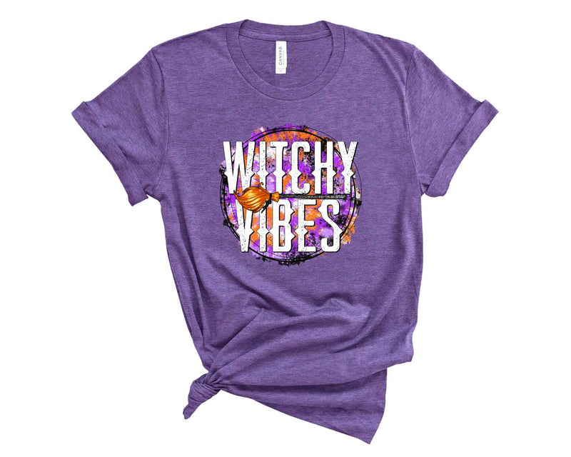 witchy vibes tie dye circle - Transfer